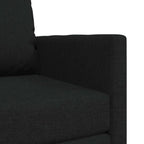 Folding Sofa Bed Black 74 x 77 x 81 cm Fabric