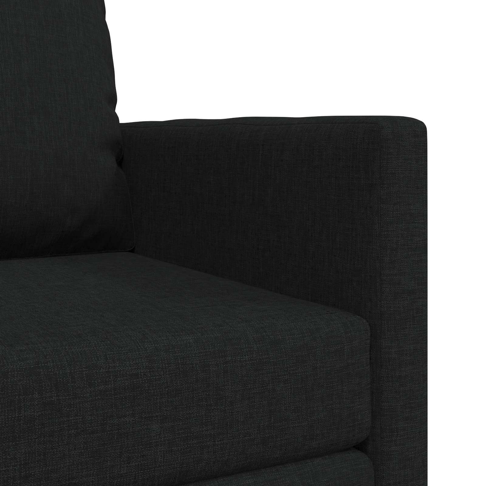 Folding Sofa Bed Black 74 x 77 x 81 cm Fabric