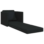 Folding Sofa Bed Black 74 x 77 x 81 cm Fabric