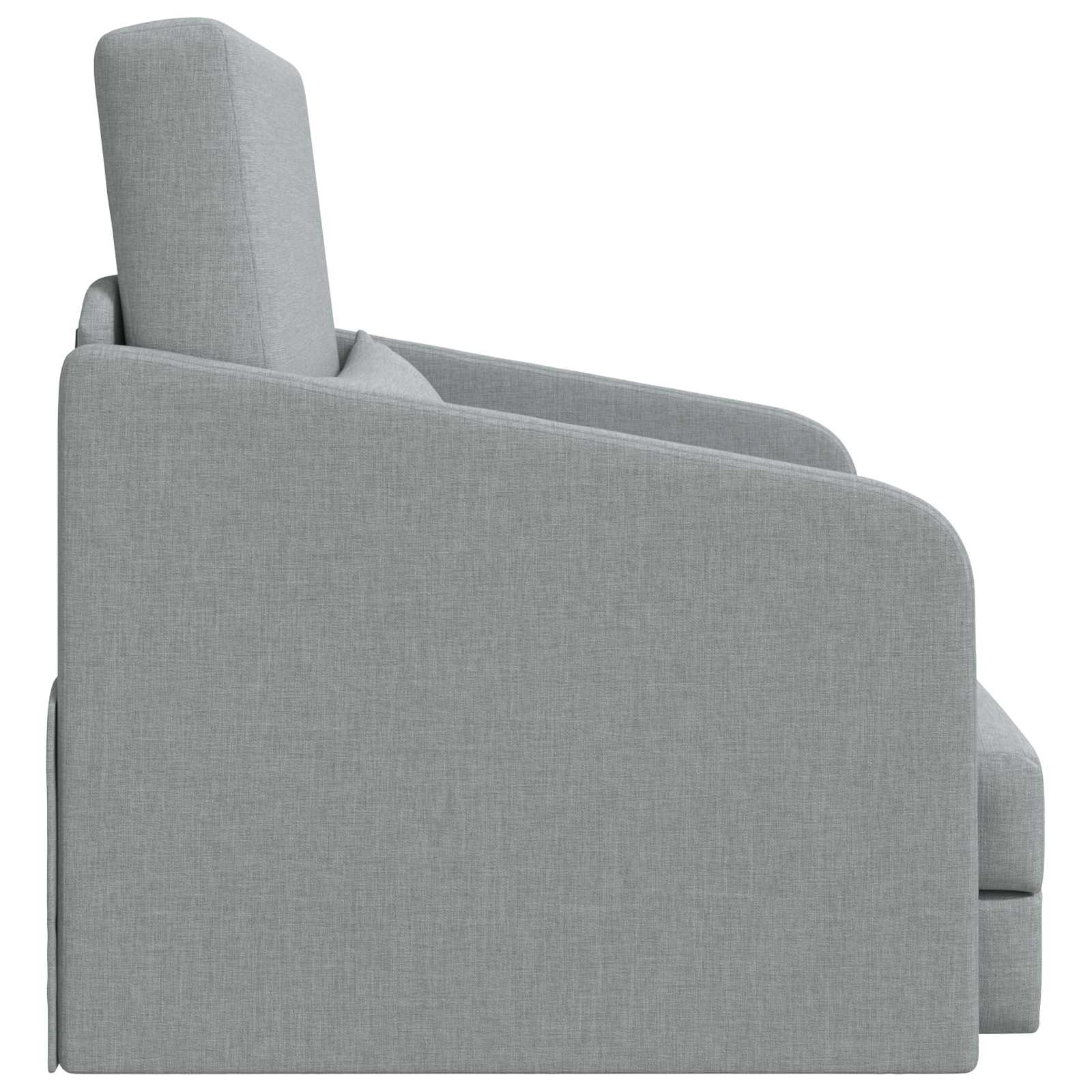 Folding Sofa Bed Light Grey 65 x 80 x 83 cm Fabric