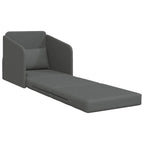 Folding Sofa Bed Dark Grey 65 x 80 x 83 cm Fabric