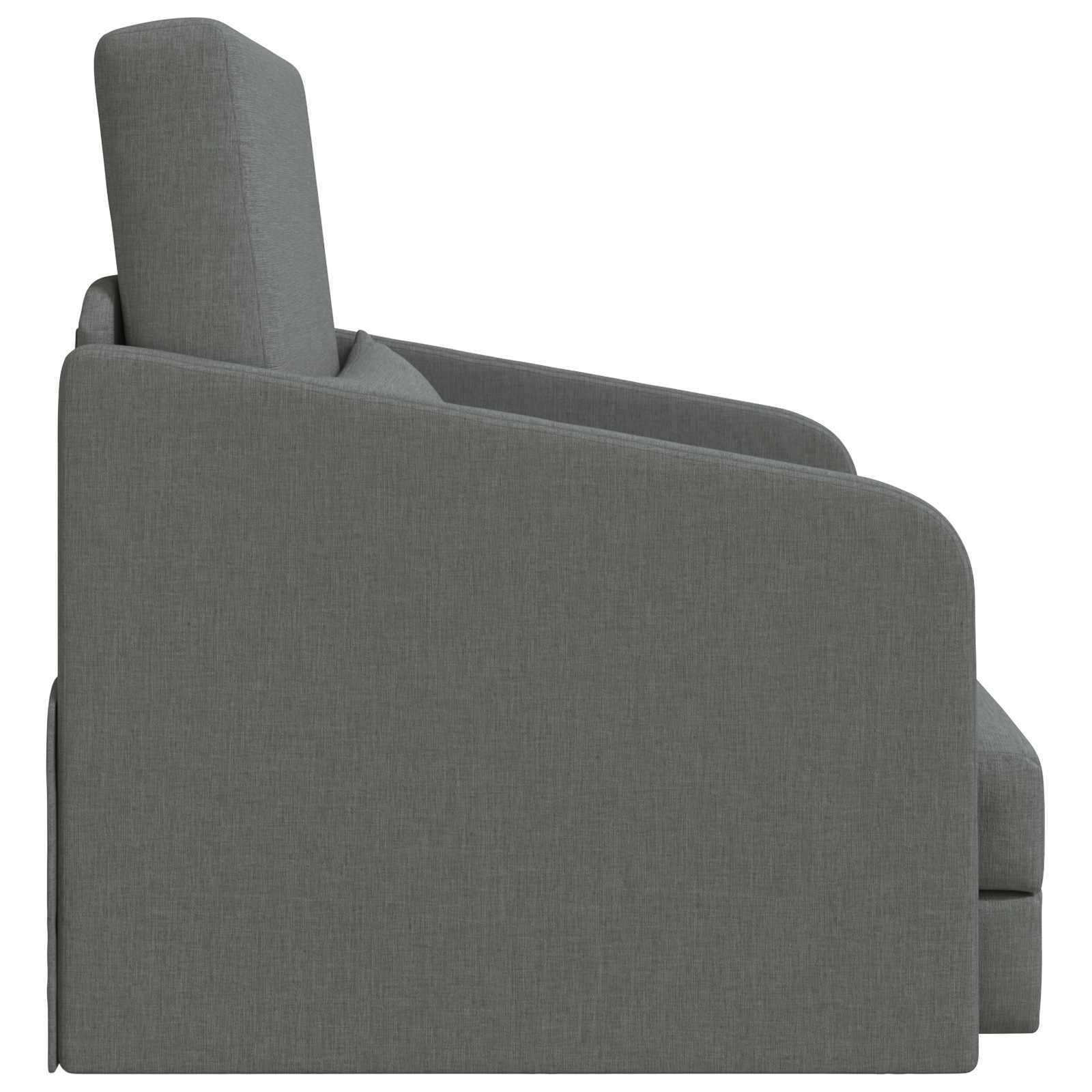 Folding Sofa Bed Dark Grey 65 x 80 x 83 cm Fabric