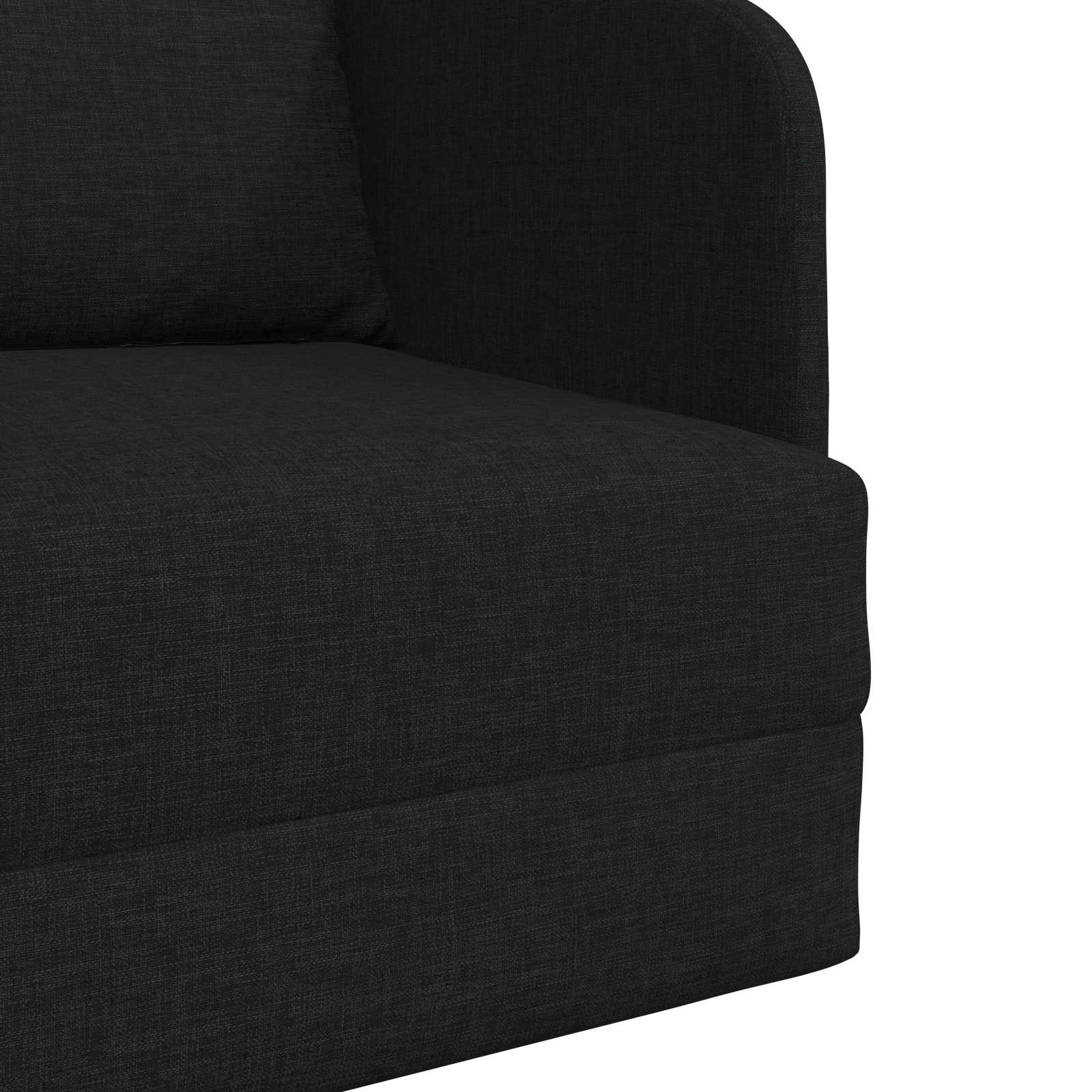 Folding Sofa Bed Black 65 x 80 x 83 cm Fabric