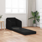 Folding Sofa Bed Black 65 x 80 x 83 cm Fabric