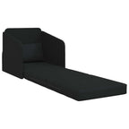 Folding Sofa Bed Black 65 x 80 x 83 cm Fabric