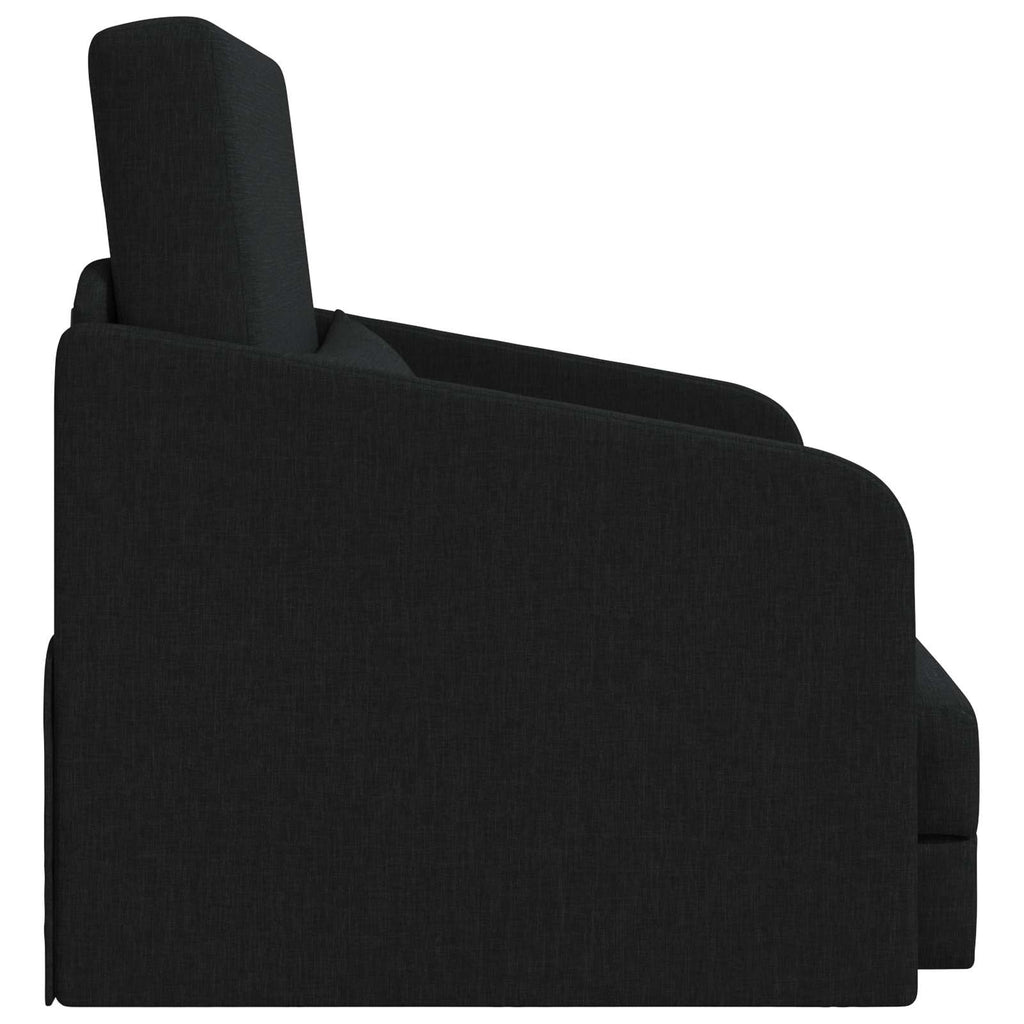 Folding Sofa Bed Black 65 x 80 x 83 cm Fabric