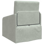 Folding Sofa Bed Light Grey 65 x 80 x 83 cm Velvet