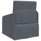 Folding Sofa Bed Dark Grey 65 x 80 x 83 cm Velvet