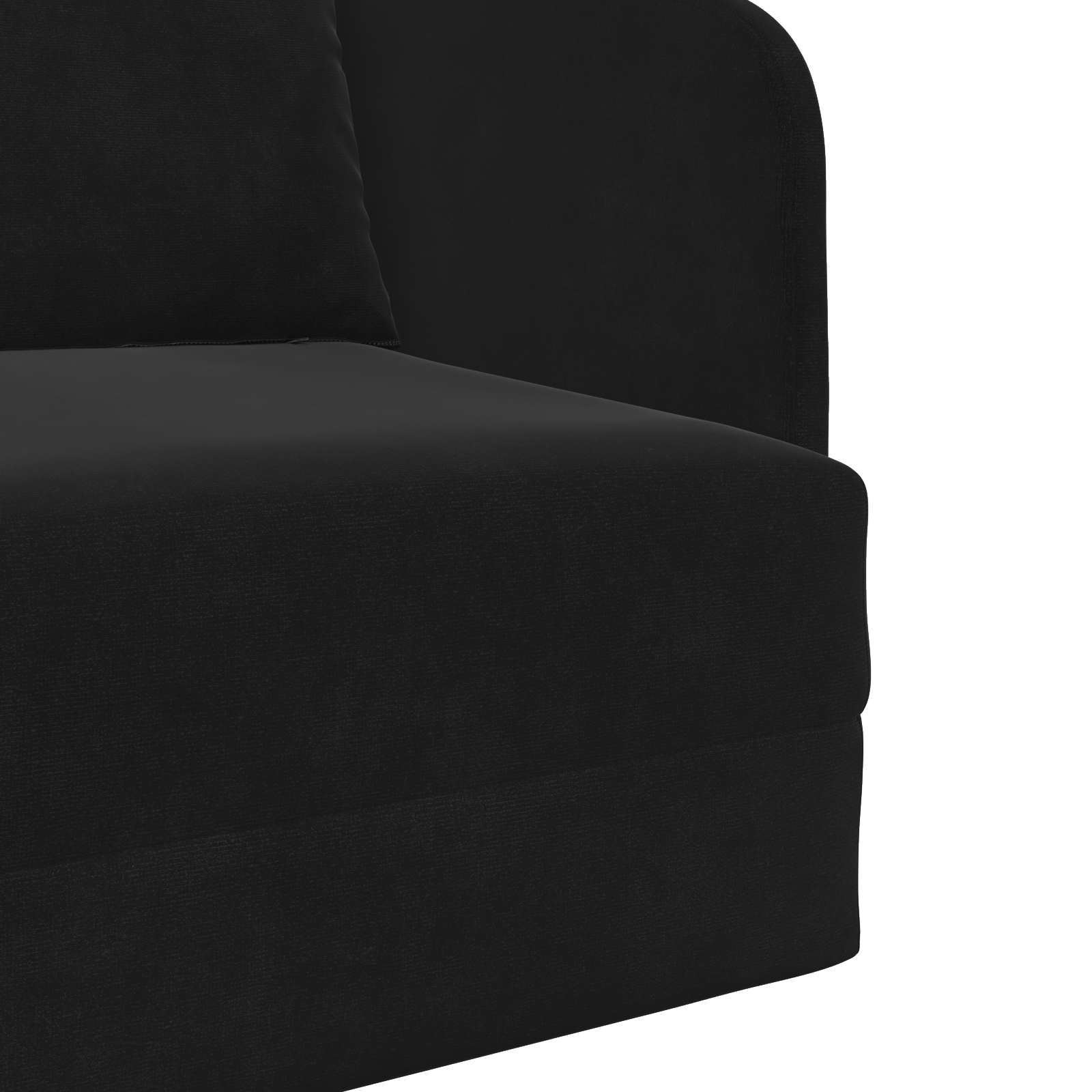 Folding Sofa Bed Black 65 x 80 x 83 cm Velvet