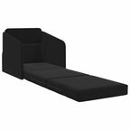 Folding Sofa Bed Black 65 x 80 x 83 cm Velvet