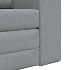 Folding Sofa Bed Light Grey 98 x 71 x 83 cm Fabric