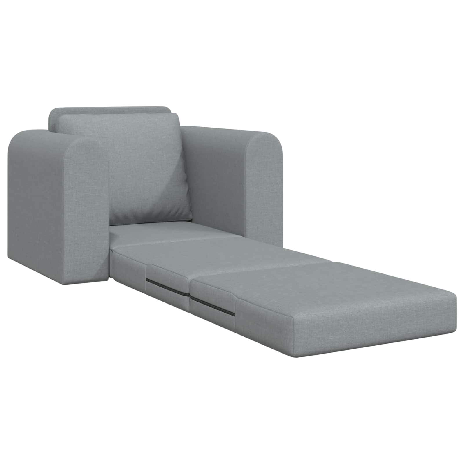 Folding Sofa Bed Light Grey 98 x 71 x 83 cm Fabric