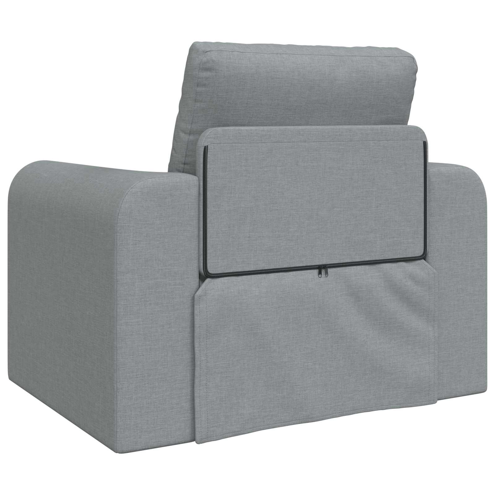 Folding Sofa Bed Light Grey 98 x 71 x 83 cm Fabric