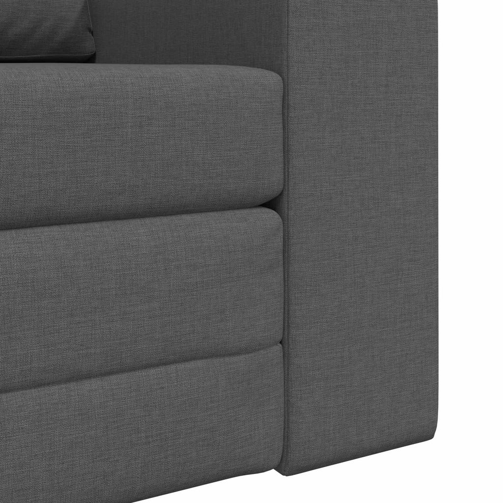 Folding Sofa Bed Dark Grey 98 x 71 x 83 cm Fabric