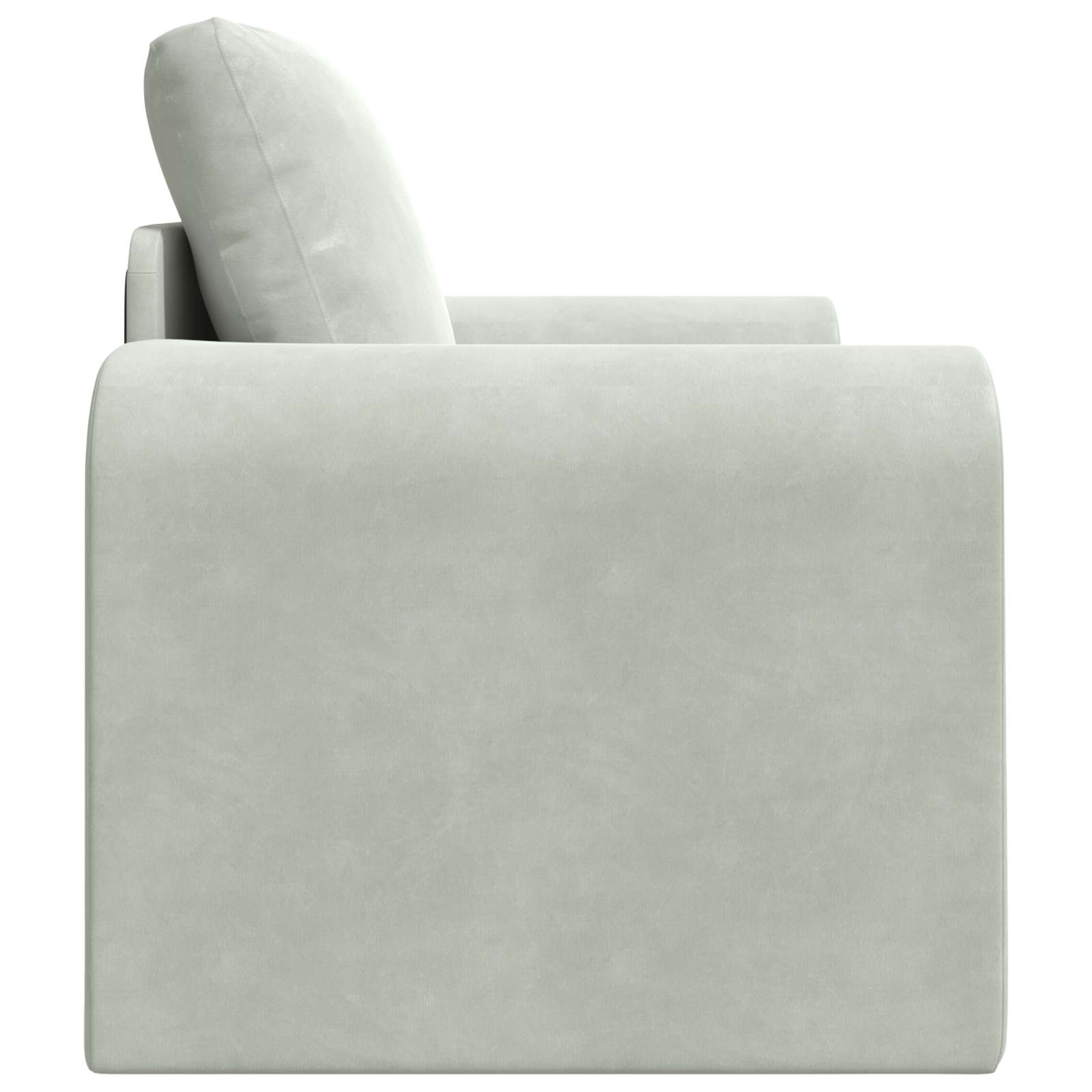 Folding Sofa Bed Light Grey 98 x 71 x 83 cm Velvet