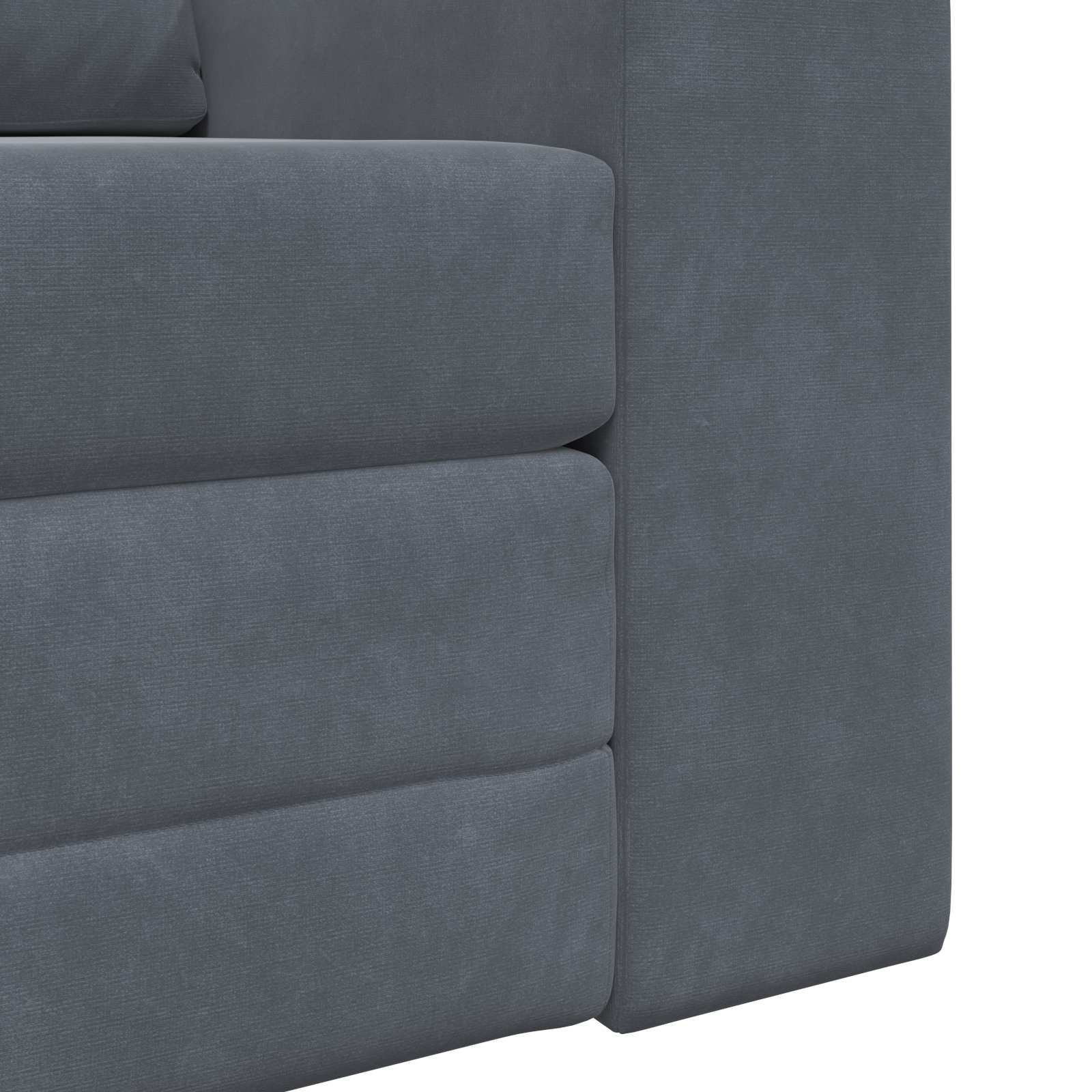 Folding Sofa Bed Dark Grey 98 x 71 x 83 cm Velvet