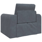 Folding Sofa Bed Dark Grey 98 x 71 x 83 cm Velvet
