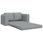 Folding Sofa Bed Light Grey 148 x 71 x 83 cm Fabric