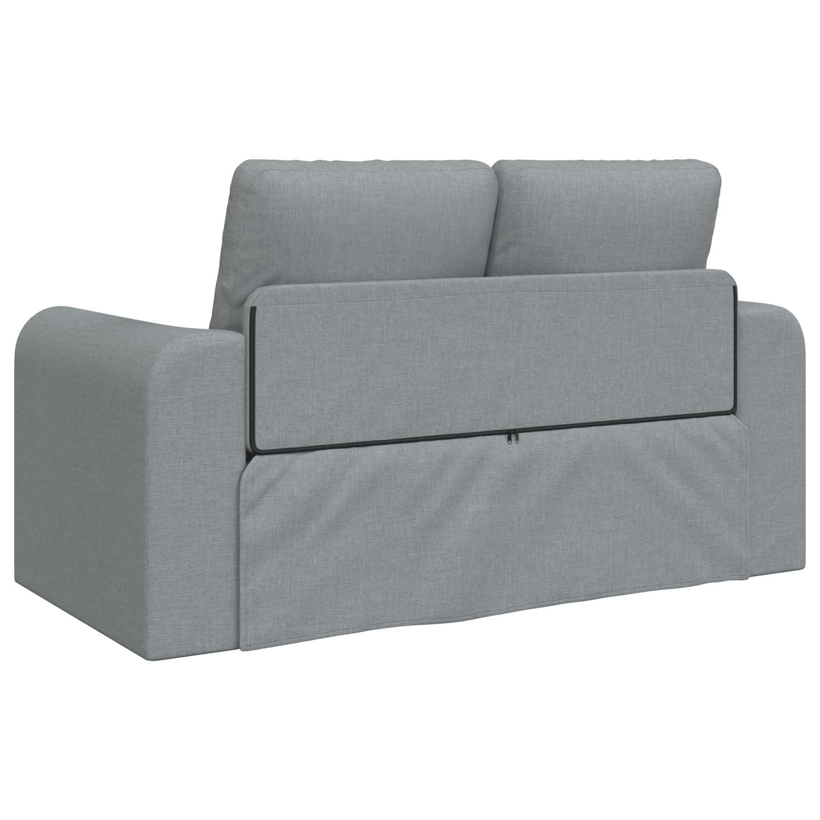 Folding Sofa Bed Light Grey 148 x 71 x 83 cm Fabric