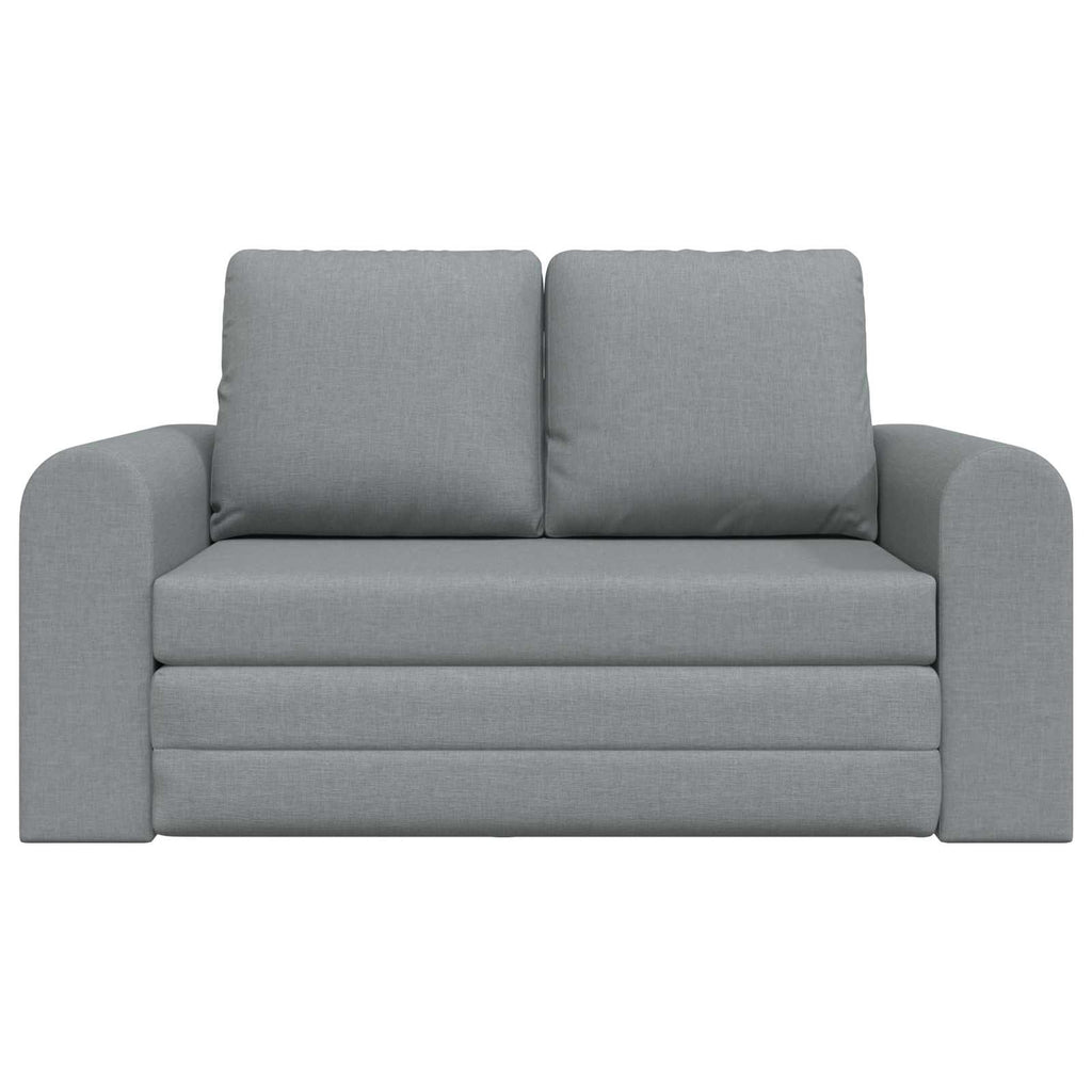Folding Sofa Bed Light Grey 148 x 71 x 83 cm Fabric