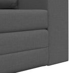 Folding Sofa Bed Dark Grey 148 x 71 x 83 cm Fabric