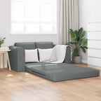 Folding Sofa Bed Dark Grey 148 x 71 x 83 cm Fabric