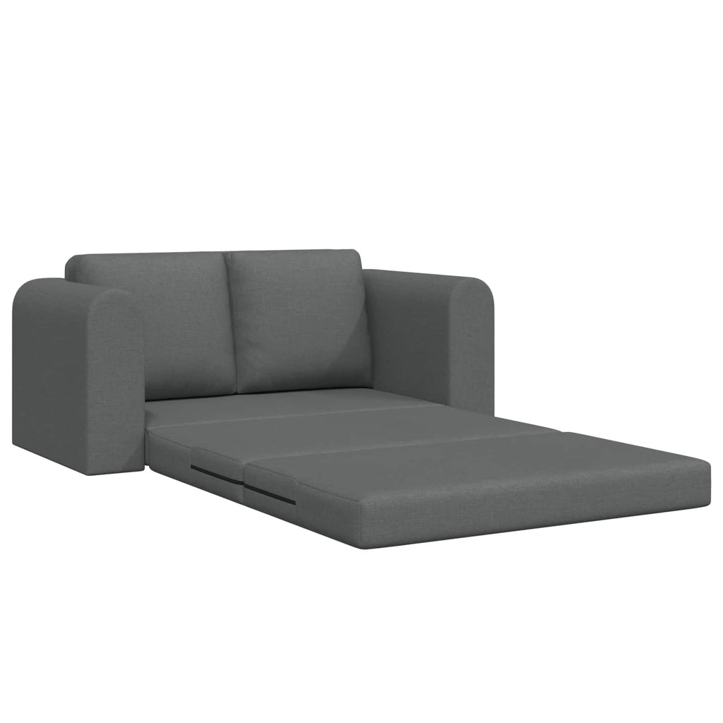Folding Sofa Bed Dark Grey 148 x 71 x 83 cm Fabric