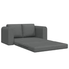 Folding Sofa Bed Dark Grey 148 x 71 x 83 cm Fabric