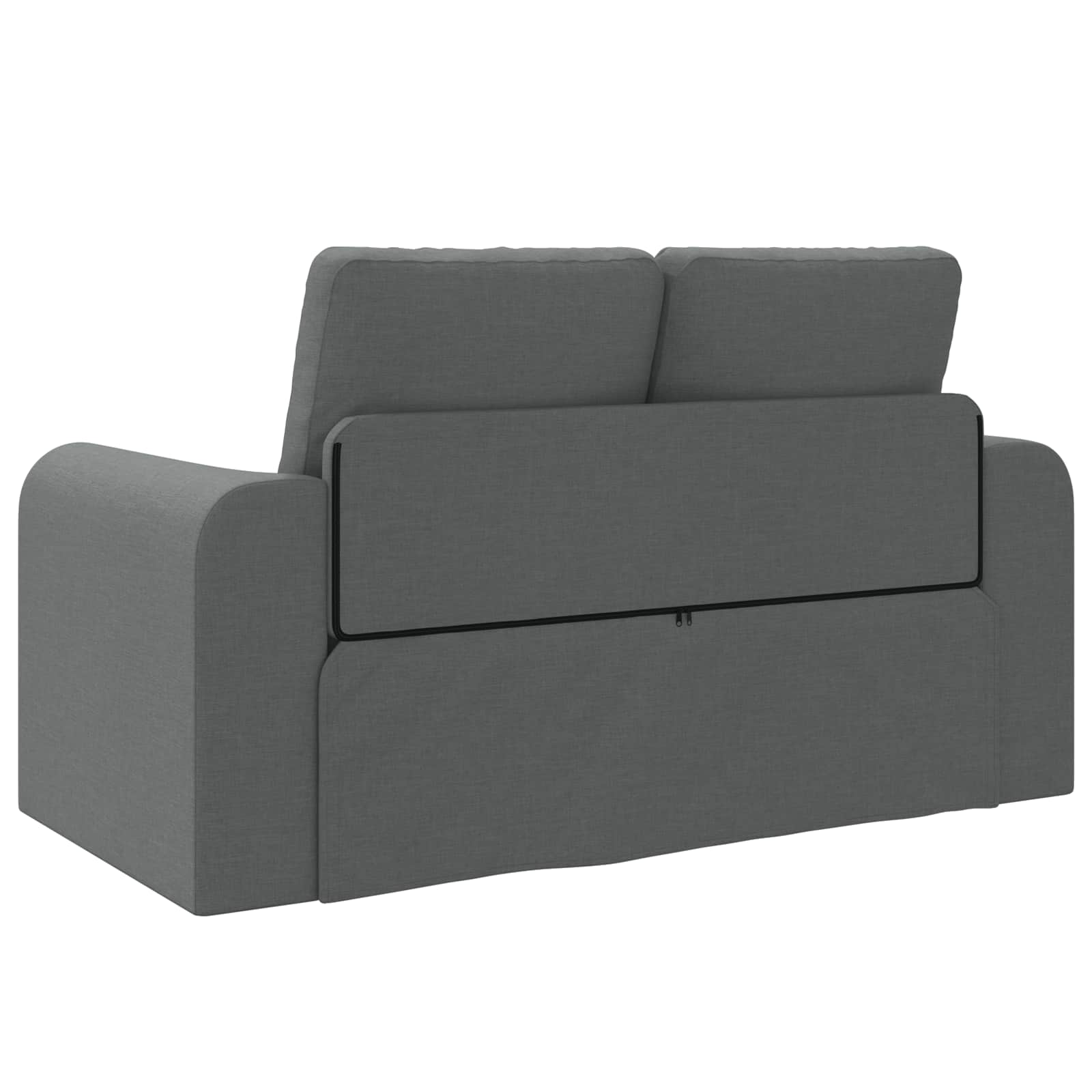 Folding Sofa Bed Dark Grey 148 x 71 x 83 cm Fabric