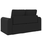 Folding Sofa Bed Black 148 x 71 x 83 cm Fabric