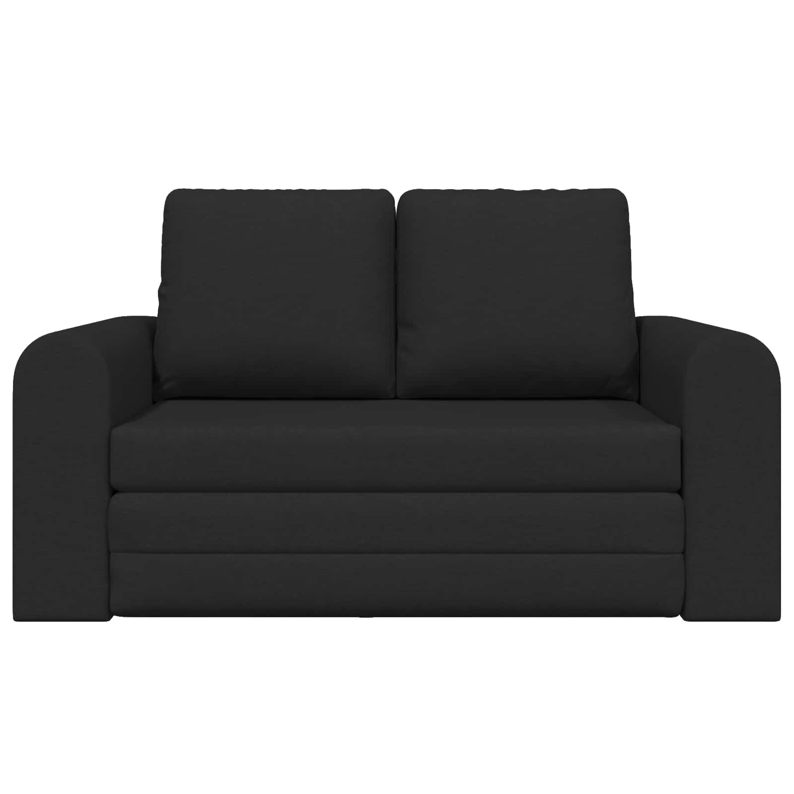 Folding Sofa Bed Black 148 x 71 x 83 cm Fabric