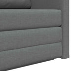 Folding Sofa Bed Dark Grey 124 x 71 x 78 cm Fabric