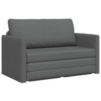 Folding Sofa Bed Dark Grey 124 x 71 x 78 cm Fabric