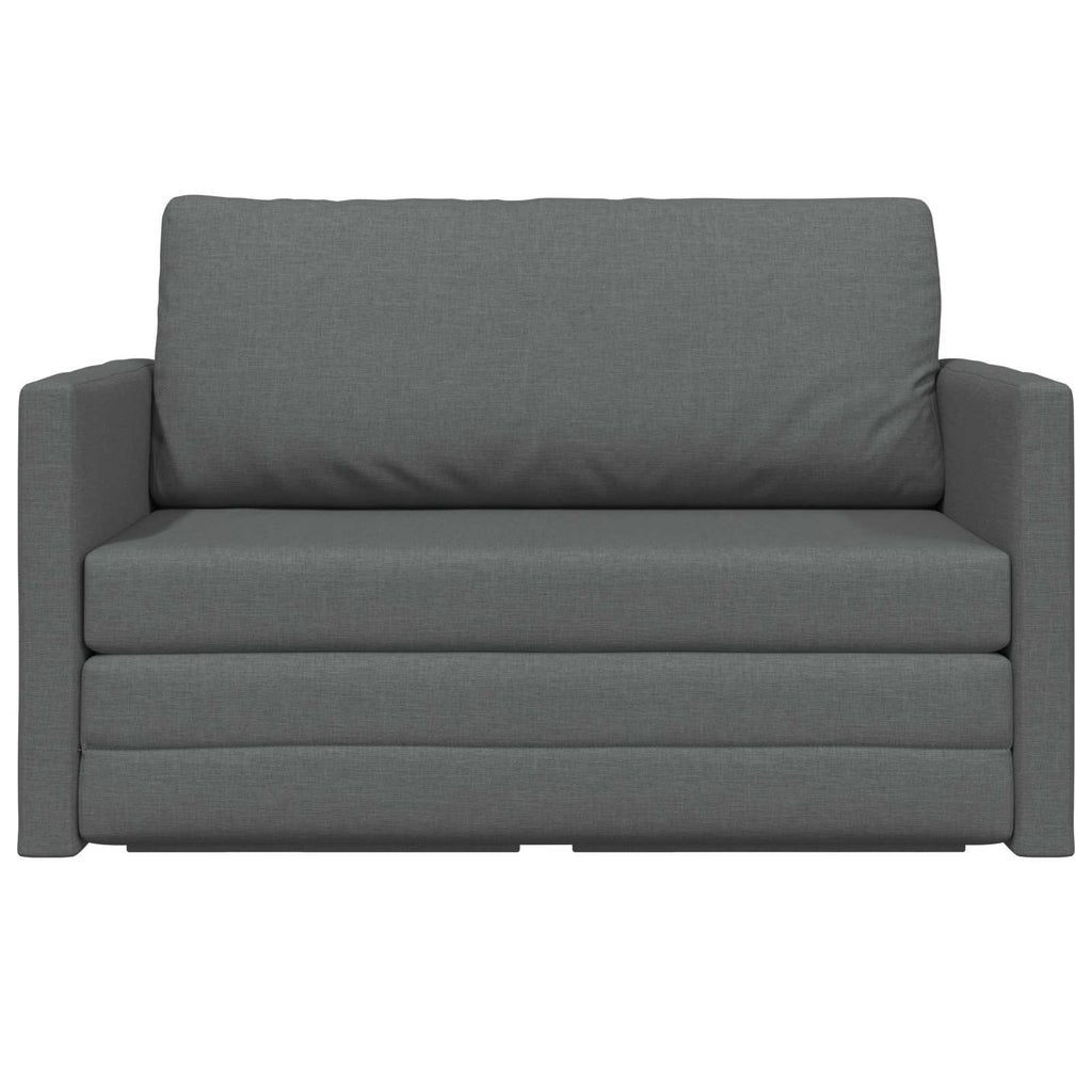 Folding Sofa Bed Dark Grey 124 x 71 x 78 cm Fabric