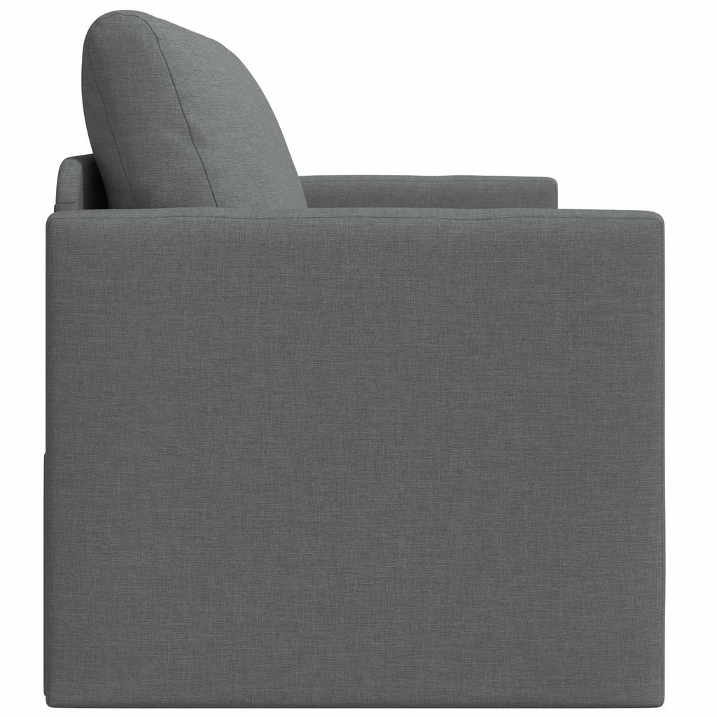 Folding Sofa Bed Dark Grey 124 x 71 x 78 cm Fabric