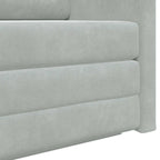 Folding Sofa Bed Light Grey 124 x 71 x 78 cm Velvet