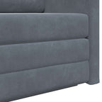 Folding Sofa Bed Dark Grey 124 x 71 x 78 cm Velvet