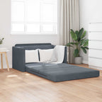 Folding Sofa Bed Dark Grey 124 x 71 x 78 cm Velvet