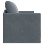 Folding Sofa Bed Dark Grey 124 x 71 x 78 cm Velvet