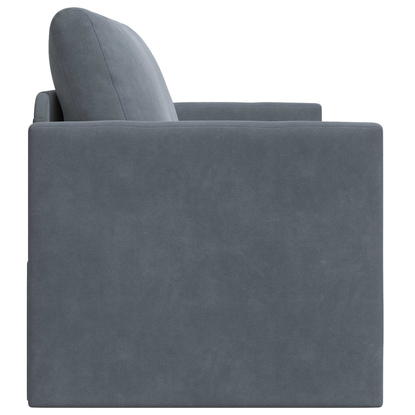 Folding Sofa Bed Dark Grey 124 x 71 x 78 cm Velvet