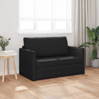 Folding Sofa Bed Black 124 x 71 x 78 cm PVC