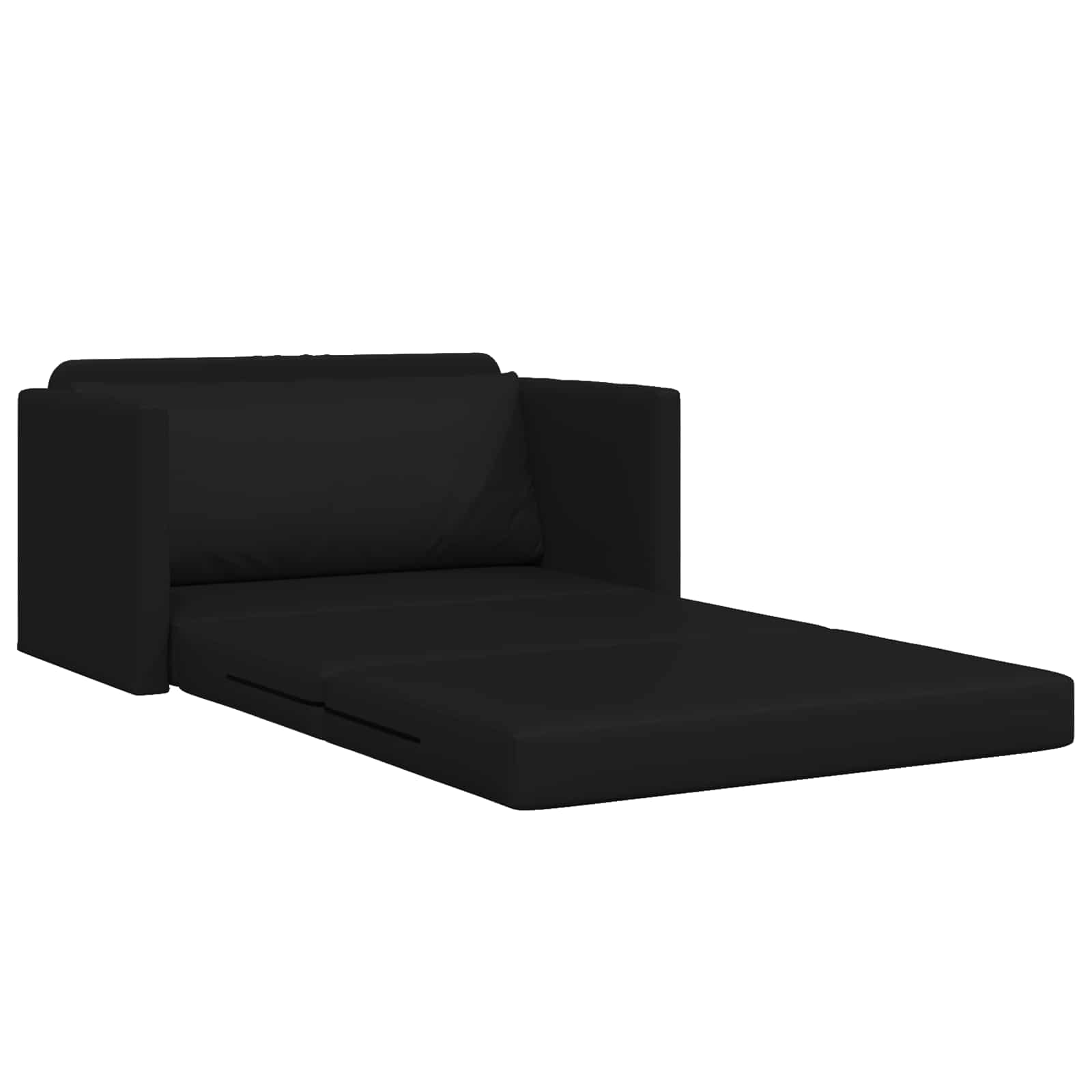 Folding Sofa Bed Black 124 x 71 x 78 cm PVC