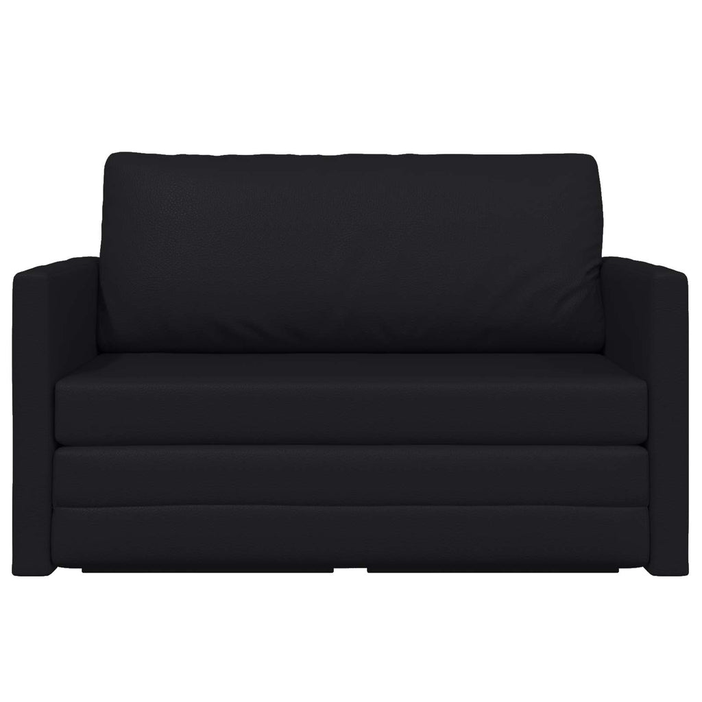 Folding Sofa Bed Black 124 x 71 x 78 cm PVC