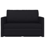 Folding Sofa Bed Black 124 x 71 x 78 cm PVC
