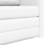 Folding Sofa Bed White 124 x 71 x 78 cm PVC