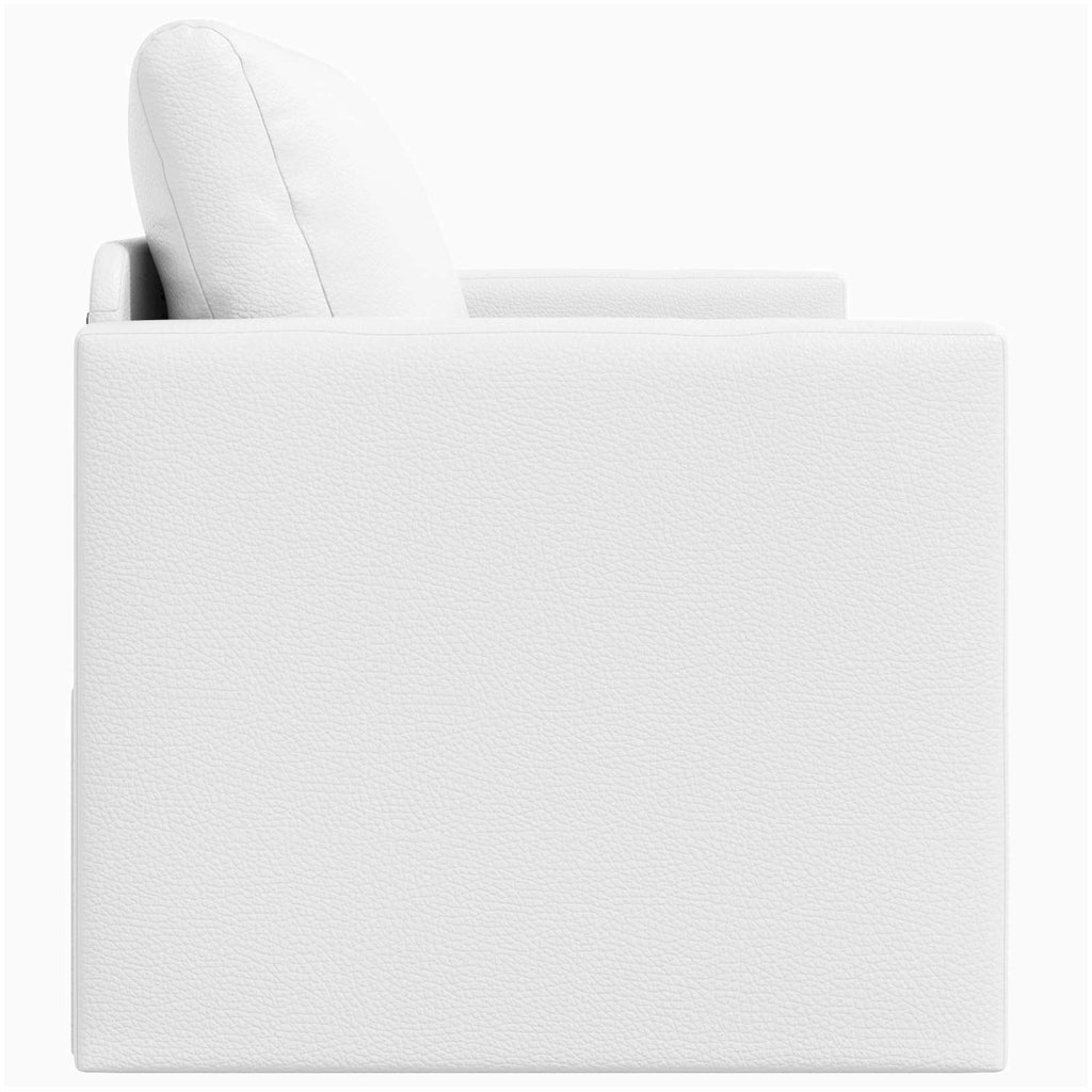 Folding Sofa Bed White 124 x 71 x 78 cm PVC