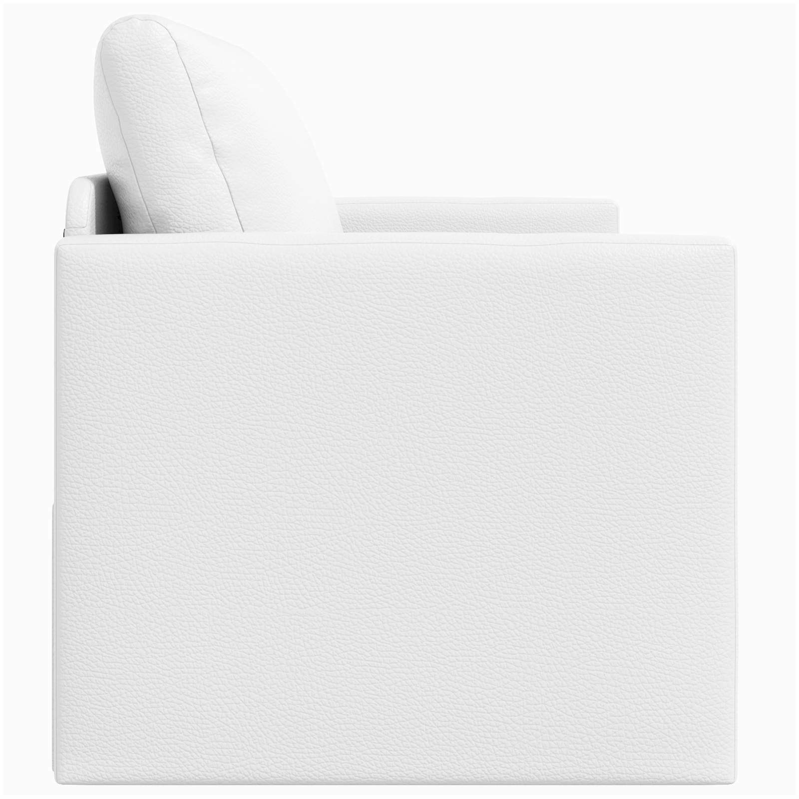 Folding Sofa Bed White 124 x 71 x 78 cm PVC