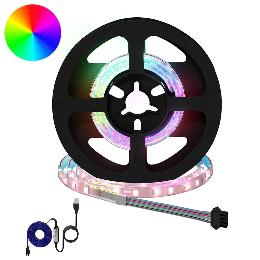LED Strip 4 pcs Black and Transparent 45 x 0.8 x 0.3 cm