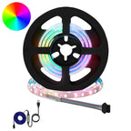 LED Strip 4 pcs Black and Transparent 55 x 0.8 x 0.3 cm