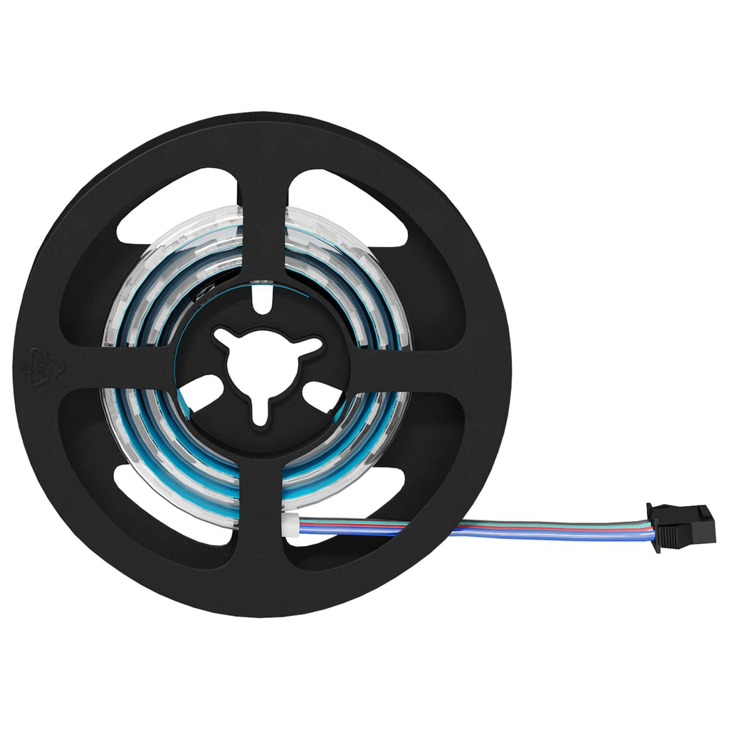 LED Strip 4 pcs Black and Transparent 55 x 0.8 x 0.3 cm